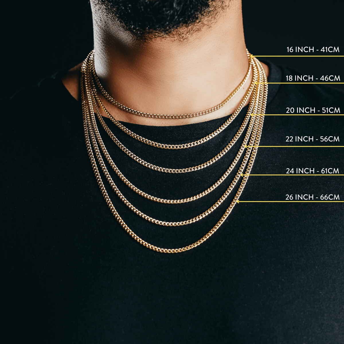 Short cuban online link chain