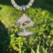 White Gold Bonsai Pendant