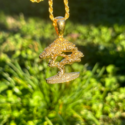 Gold Bonsai Pendant