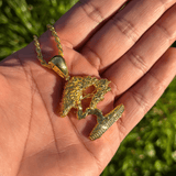 Gold Bonsai Pendant