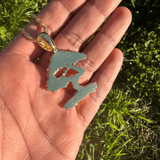 Gold Bonsai Pendant