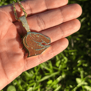 Gold Bronco's Pendant